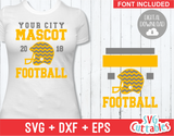 Football Template 0018 | SVG Cut File