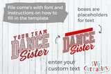 Dance Sister | Dance Template 006 | SVG Cut File