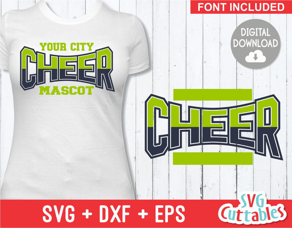 Cheer Template 0019 | SVG Cut File