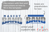 Band Template 001 | SVG Cut File
