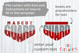 Color Guard Template 001 | SVG Cut File