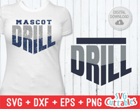 Drill Team Template 001 | SVG Cut File