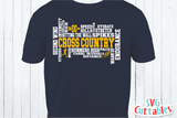 Cross Country Word Art | SVG Cut File