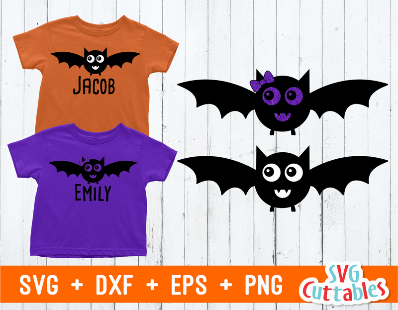 Cute Little Bat Flat Halloween PNG & SVG Design For T-Shirts