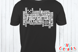 Firefighter Word Art | SVG Cut File