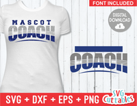 Mulit Sports Template 1 |  Coach SVG Cut File