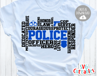 Police Word Art | SVG Cut File