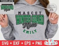 Winter Guard Mom Template 001 | Color Guard SVG