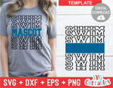 Swim Template 001 | SVG Cut File