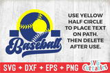 Baseball Template 0020 | SVG Cut File