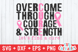 Let's Find A Cure | Breast Cancer Awareness | SVG Cut File