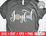 Joyful | Christmas Cut File