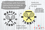 Tennis Template 0020 | SVG Cut File