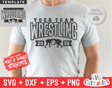 Wrestling Template 0020 | SVG Cut File