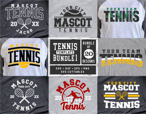 Tennis SVG Template Bundle 1