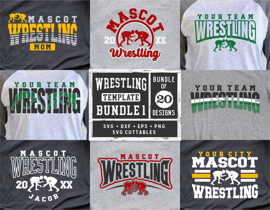 Wrestling Template Bundle 1 svgcuttablefiles Wrestling Template Bundle 1 svgcuttablefiles
