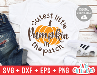 Cutest Little Pumpkin In The Patch | Autumn | Fall Cut File