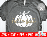 Hello Fall Pumpkin | Autumn | Fall Cut File