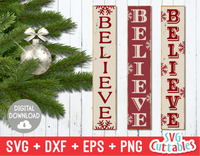 Believe Vertical | Cut File