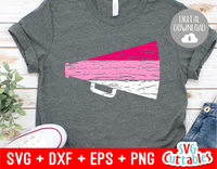 Distressed Cheer Megaphone  | Cut File
