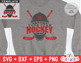 Hockey Template 0024 | SVG Cut File