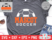 Soccer Template 0028 | SVG Cut File