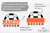 Soccer Template 0028 | SVG Cut File