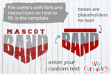 Band Template 002  | SVG Cut File