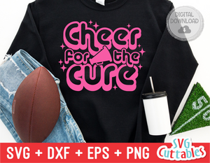 Cheer For The Cure | Breast Cancer Awareness | SVG Cut File