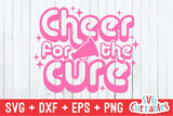 Cheer For The Cure | Breast Cancer Awareness | SVG Cut File