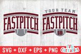 Fastpitch Template 002 | SVG Cut File
