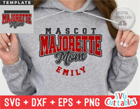 Majorette Mom Template 002 | SVG Cut File