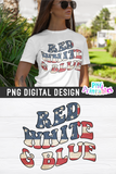 Red White and Blue | PNG Print File
