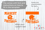 Football Template 002 | SVG Cut File