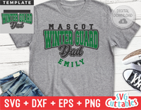 Winter Guard Dad Template 002 | Color Guard SVG