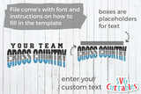 Cross Country Template 002 | SVG Cut File
