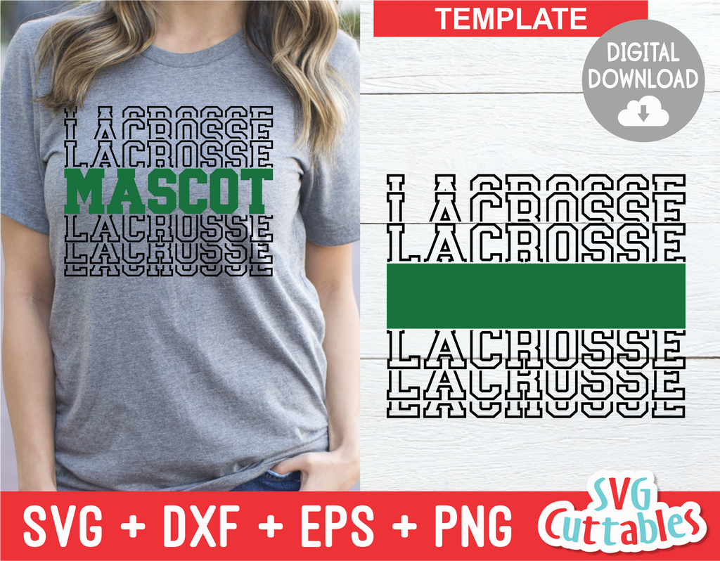 Lacrosse Template 002 | SVG Cut File
