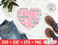 Nurse Subway Art Heart | SVG Cut File