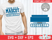 Football Template 0030 | SVG Cut File