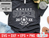 Soccer Template 0031 | SVG Cut File