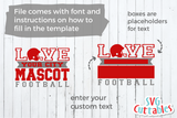 Football Template 0032 | SVG Cut File