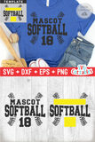 Softball Template 0032 | SVG Cut File