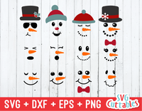 Snowman Faces | Cut File