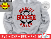 Soccer Template 0035 | SVG Cut File