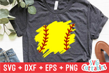 Paint Stroke | Baseball | Softball SVG Cut File