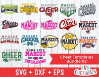 Cheer Template Bundle 2 | SVG Cut File