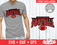 Football Template 0036 | SVG Cut File