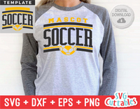 Soccer Template 0036 | SVG Cut File