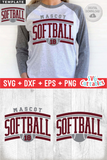 Softball Template 0036 | SVG Cut File