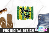 Green and Yellow Brush Strokes | PNG Sublimation File